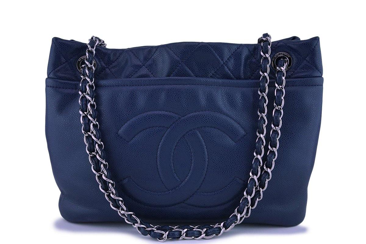 Chanel Blue Caviar Timeless Tote GST Grand Shopping Bag – Boutique Patina