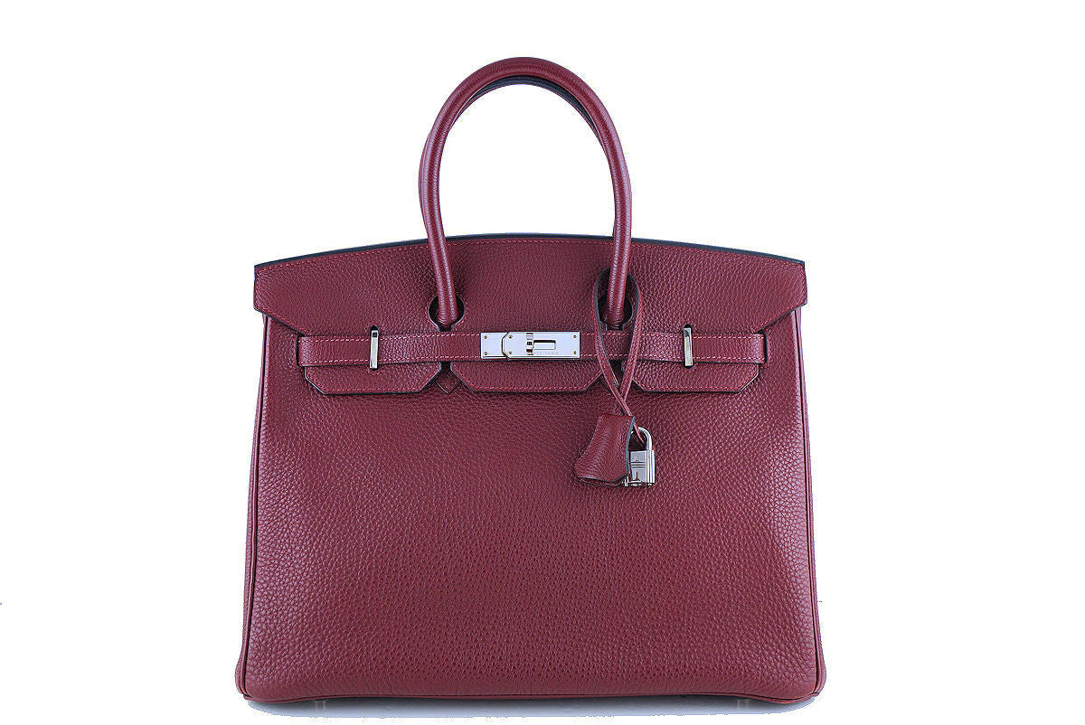 Hermes Togo Birkin with Palladium Hardware, 35cm, Rouge H