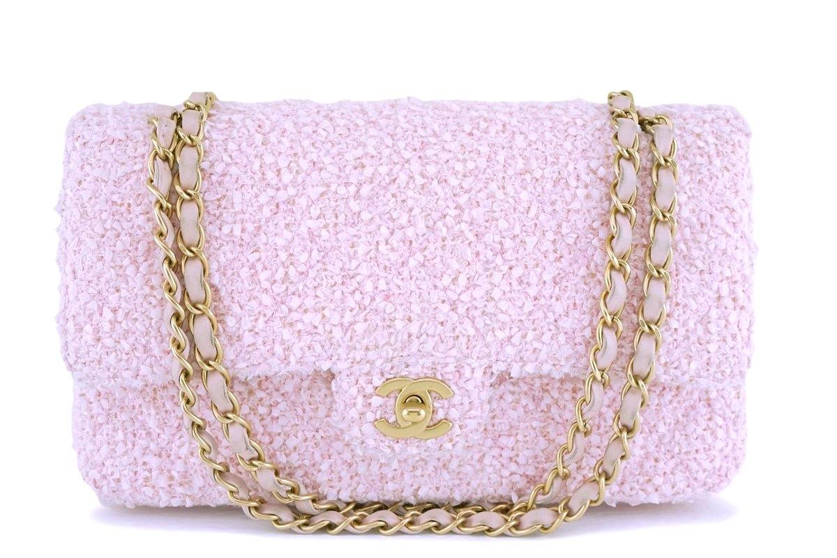CHANEL Lambskin Quilted Medium Crossing Times Flap Pink 73600