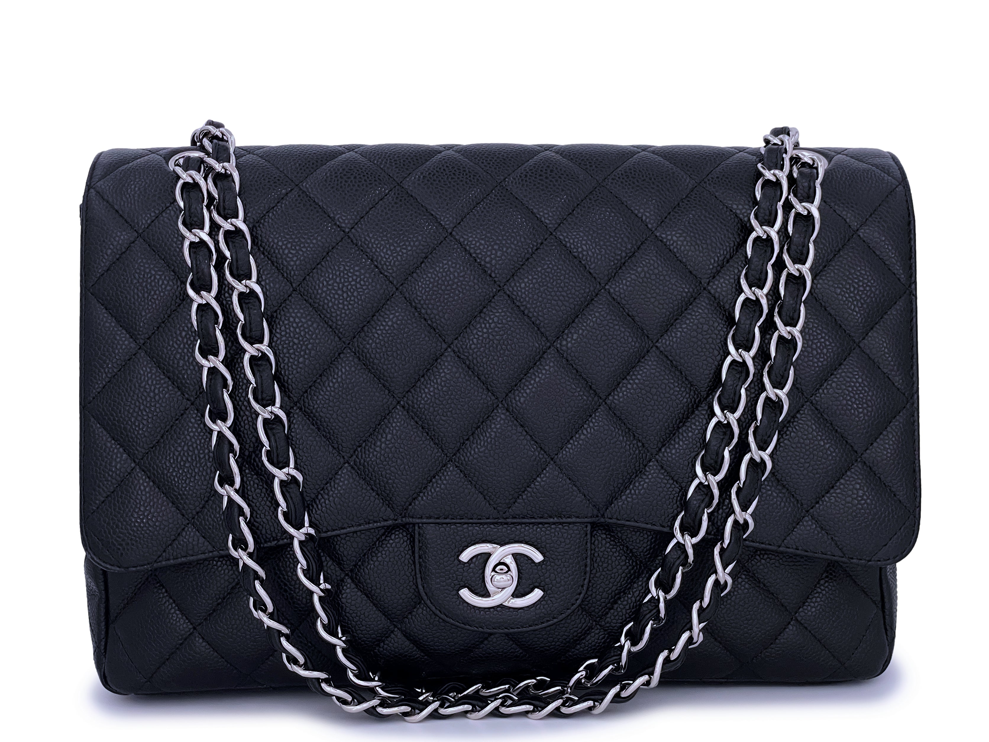Chanel fabulous new SLG Black caviar O case & Clutch review! 