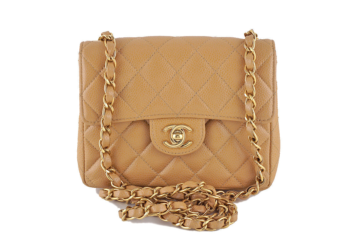 Chanel Camel Leather 2.55 10inch Double Flap Classic Shoulder Bag