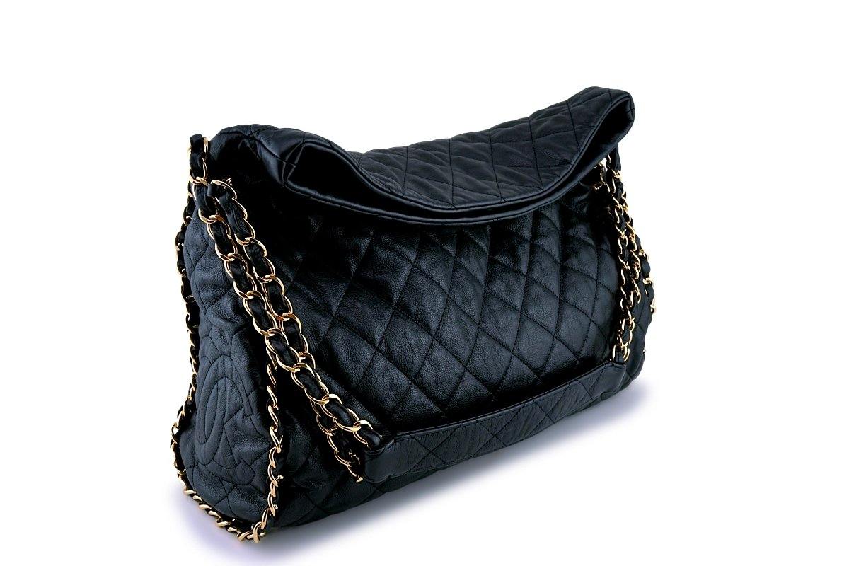 NIB 19S Chanel Iridescent Black Purple Medium Gabrielle Hobo Bag – Boutique  Patina