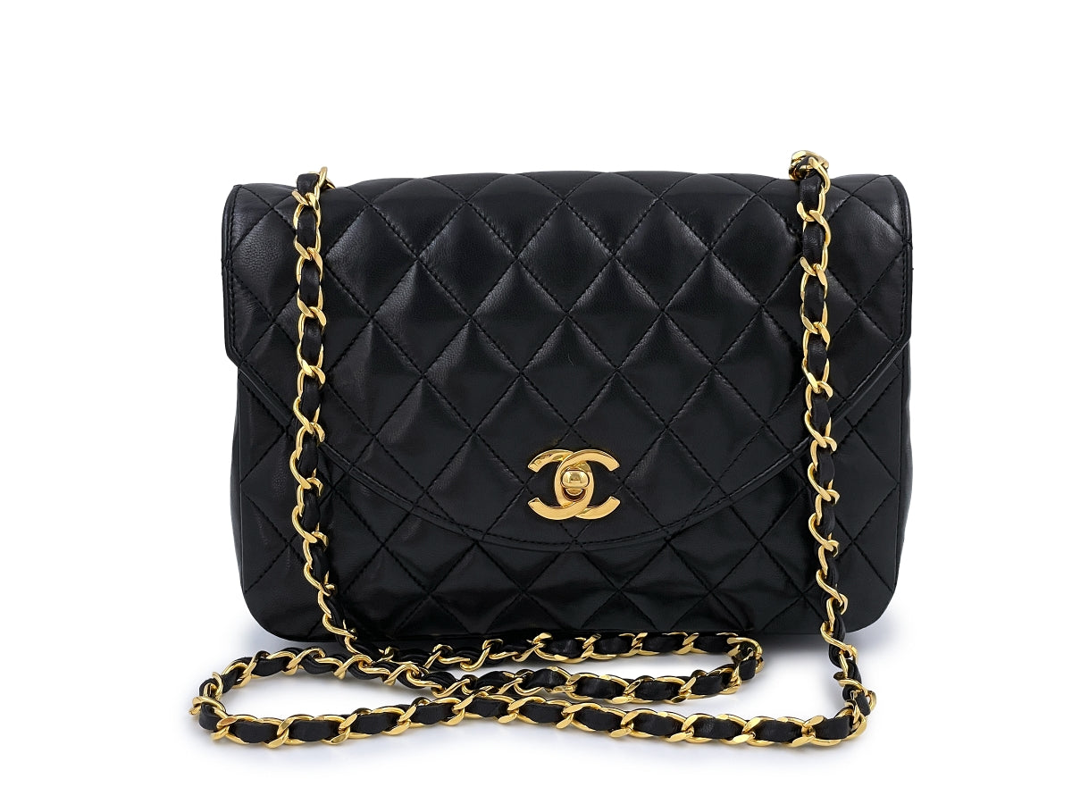 Chanel Vintage Black Round Mini Flap Bag with Oversized CC 24k GHW –  Boutique Patina