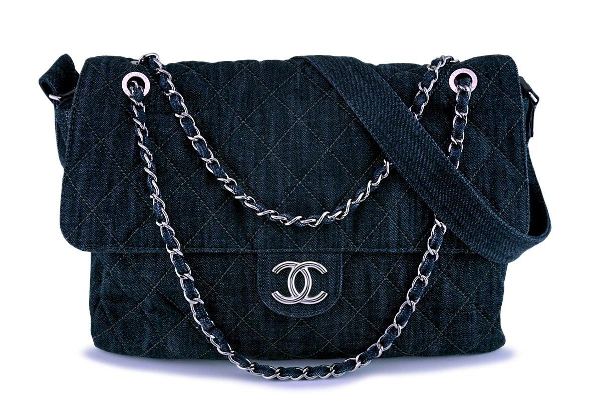 Extremely Rare Limited Edition Chanel Denim Embroidered Tote – SFN