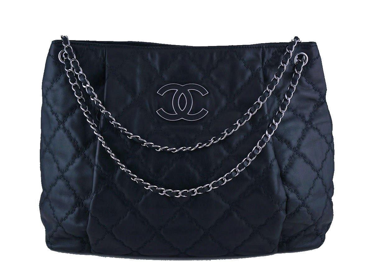 Chanel Pre-owned Women's Leather Tote Bag - Black - One Size