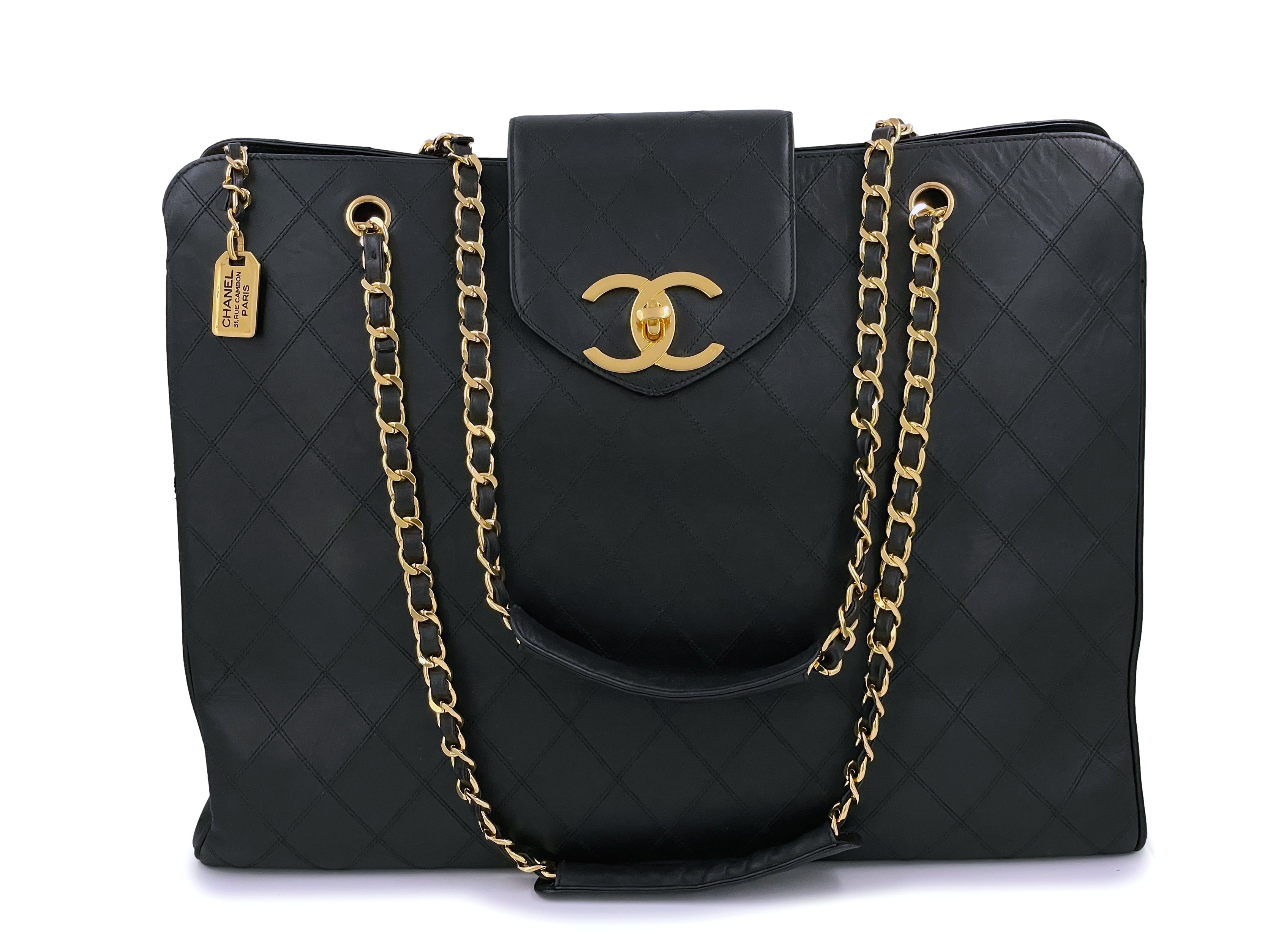 quilted chanel tote bag