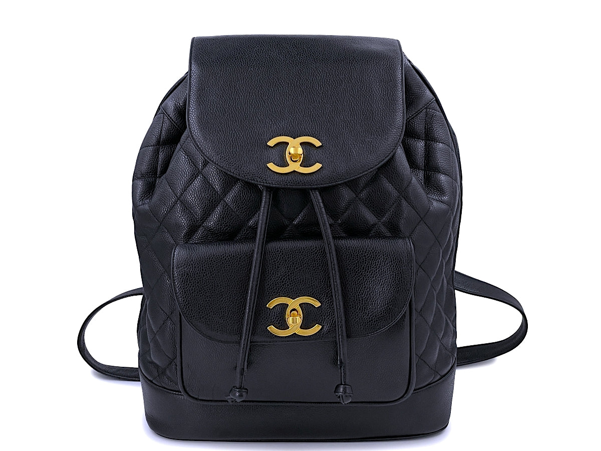 Chanel Vintage Beige Caviar Backpack Bag 24k GHW – Boutique Patina