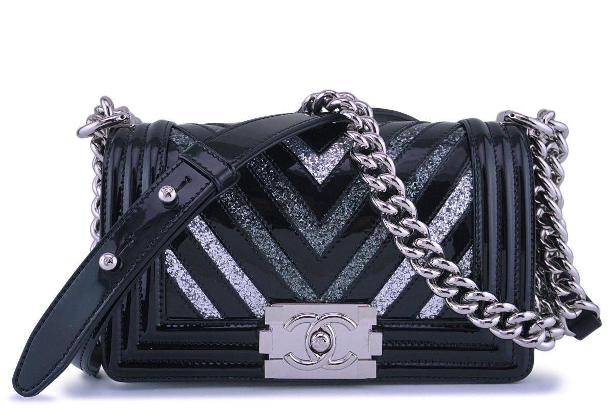 NWT 17S Chanel Caviar Boy So Black Classic Flap Bag – Boutique Patina