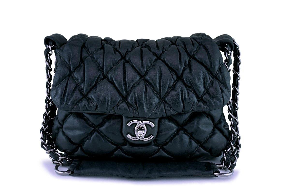 Chanel Gray-Black Jumbo Size Soft Bubble Quilt Flap Bag – Boutique Patina