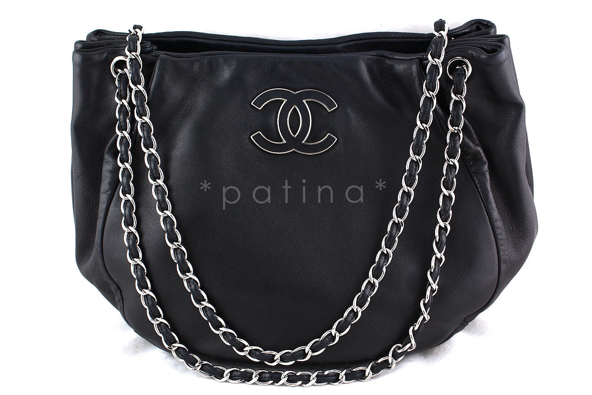 Chanel Black Patent Large Mademoiselle Bag – Jadore Couture