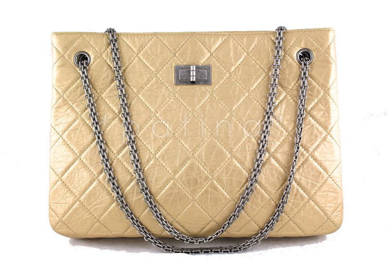 Chanel Pale Gold  Classic Large Reissue Shopper Tote Bag – Boutique  Patina