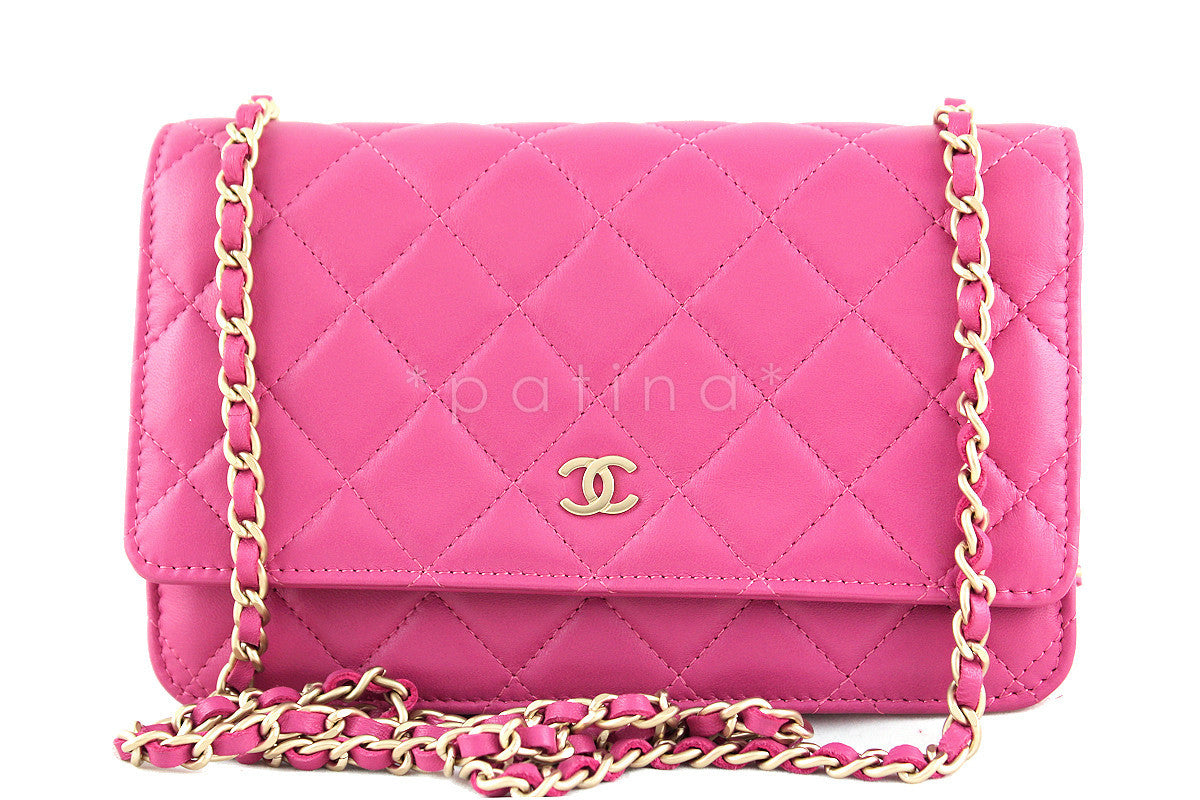 Chanel Classic Wallet on Chain WOC in Iridescent Black Caviar with Pearly  CC  SOLD