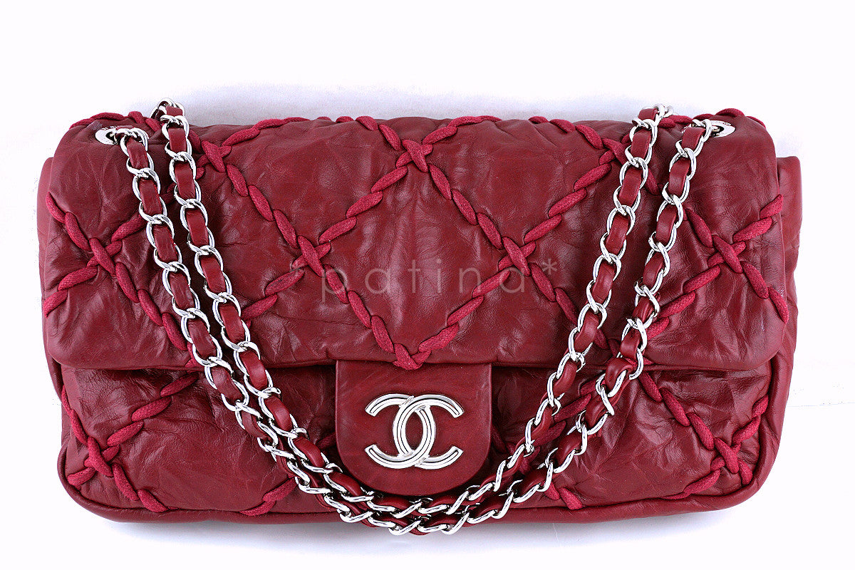 Chanel Red Ultra Stitch Bowler Bag Leather ref.977312 - Joli Closet