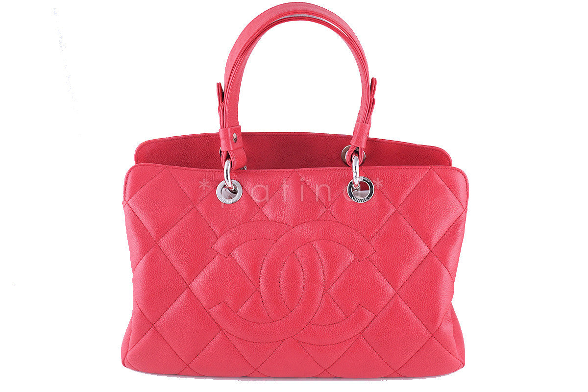 Chanel Light Pink Caviar Grand Shopper Tote with silver hardware (GST) –  Addicted to Handbags