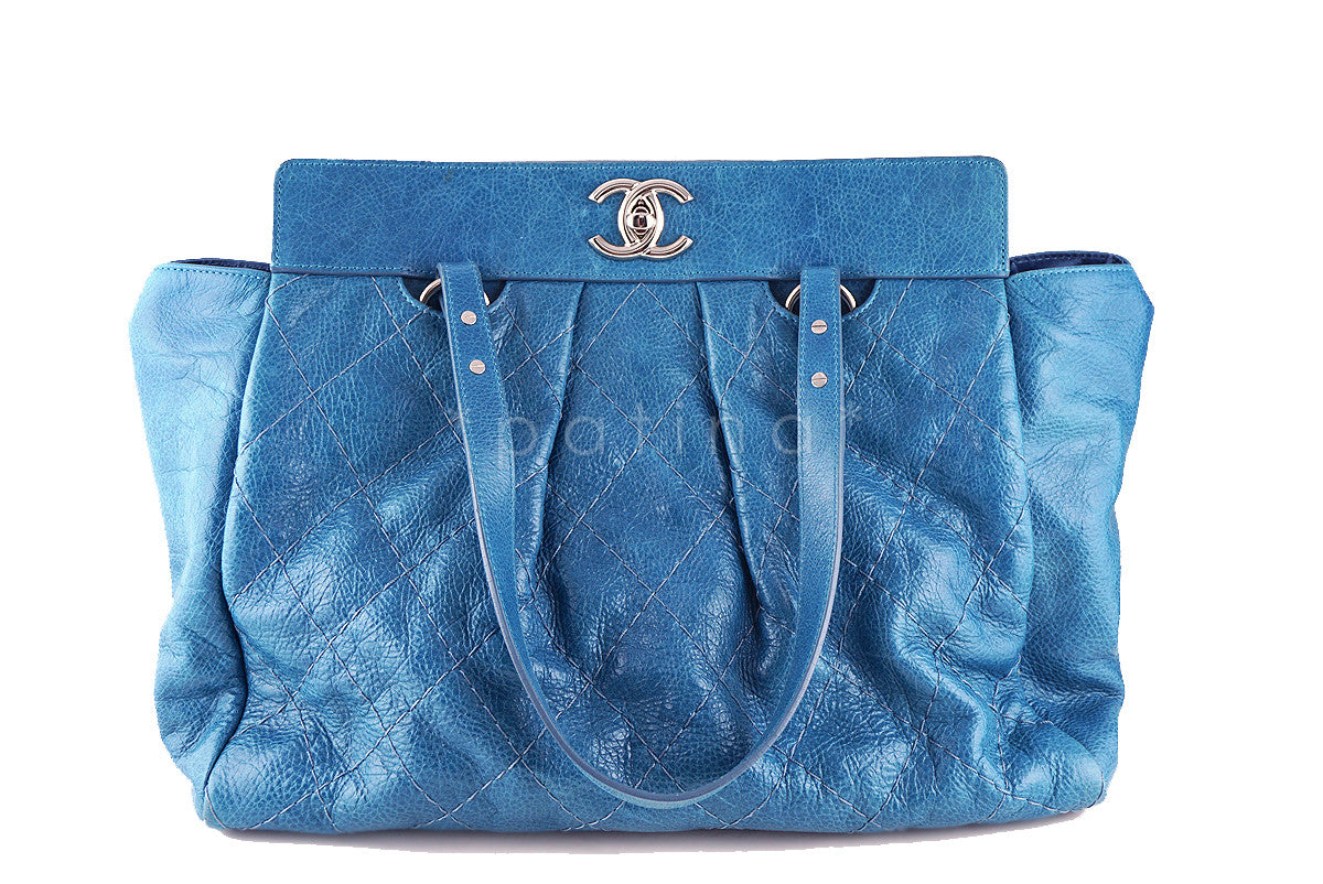 Chanel Turquoise Blue On the Road Giant Quilted Classic Tote Bag – Boutique  Patina