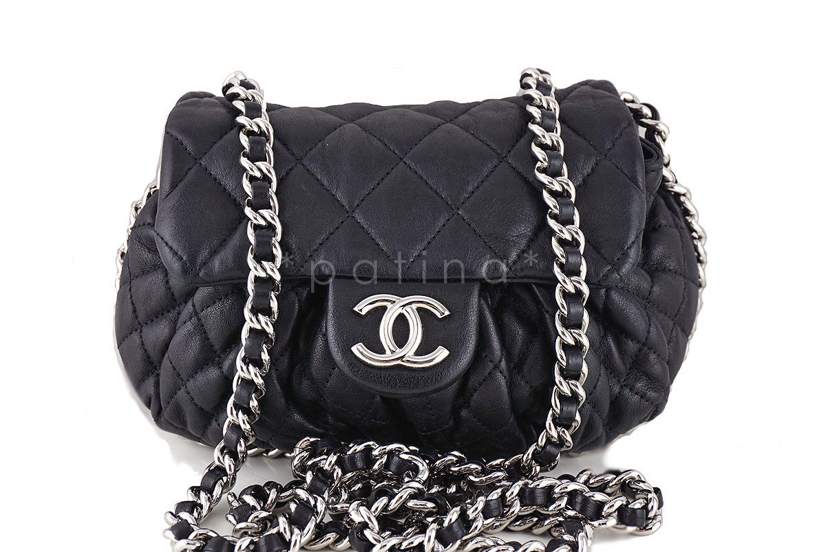 Chanel Black Small Chain Around Rounded Classic Cross Body Flap Bag –  Boutique Patina