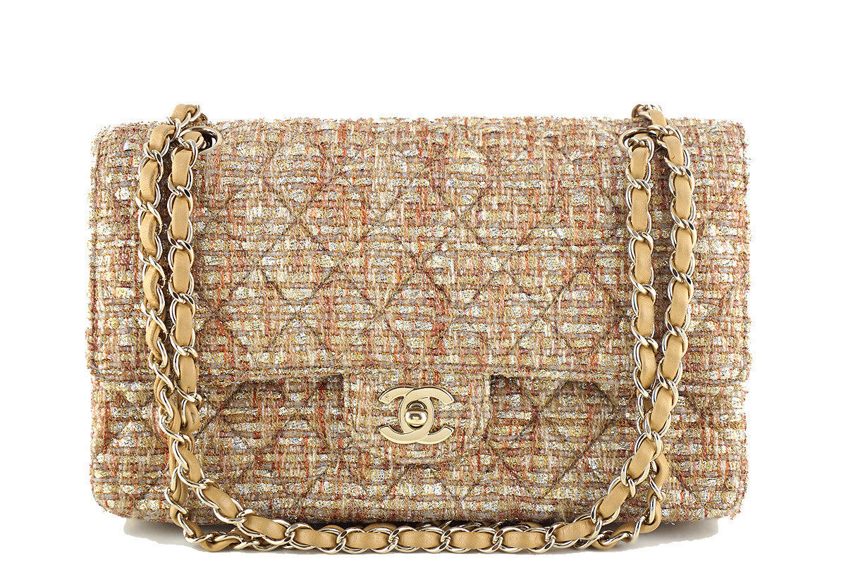 2.55 tweed crossbody bag Chanel Beige in Tweed - 37170879