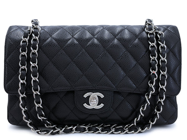 Chanel Black Caviar Lunch Box Vanity Q6A01I0FKB013