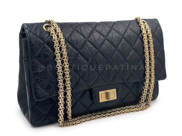 Chanel Black 2.55 Reissue Classic Double Flap Bag RHW 225 – Boutique Patina