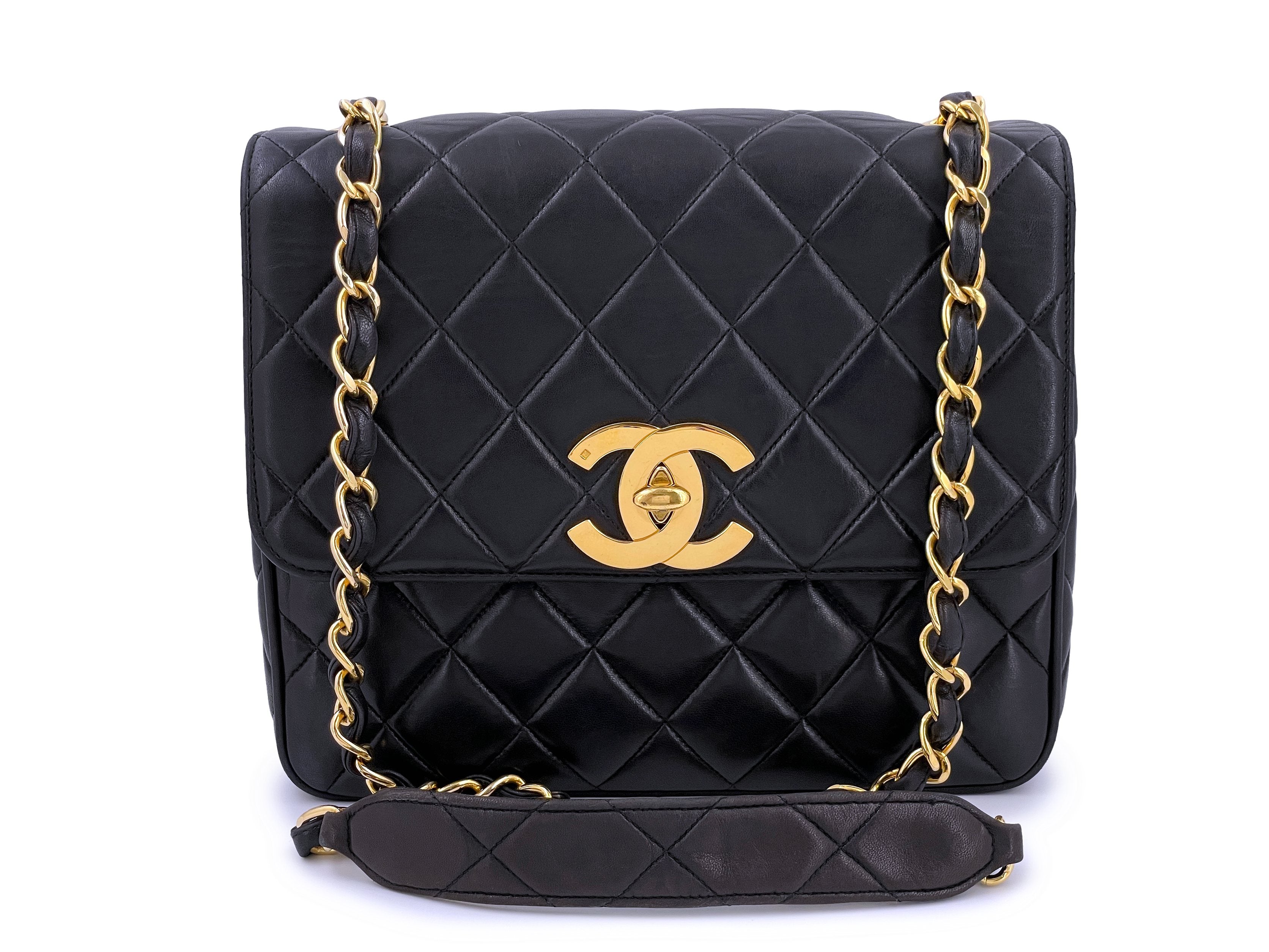 Chanel Vintage Black Chevron Mini Round Flap Pouch Crossbody Patent 24 – Boutique  Patina