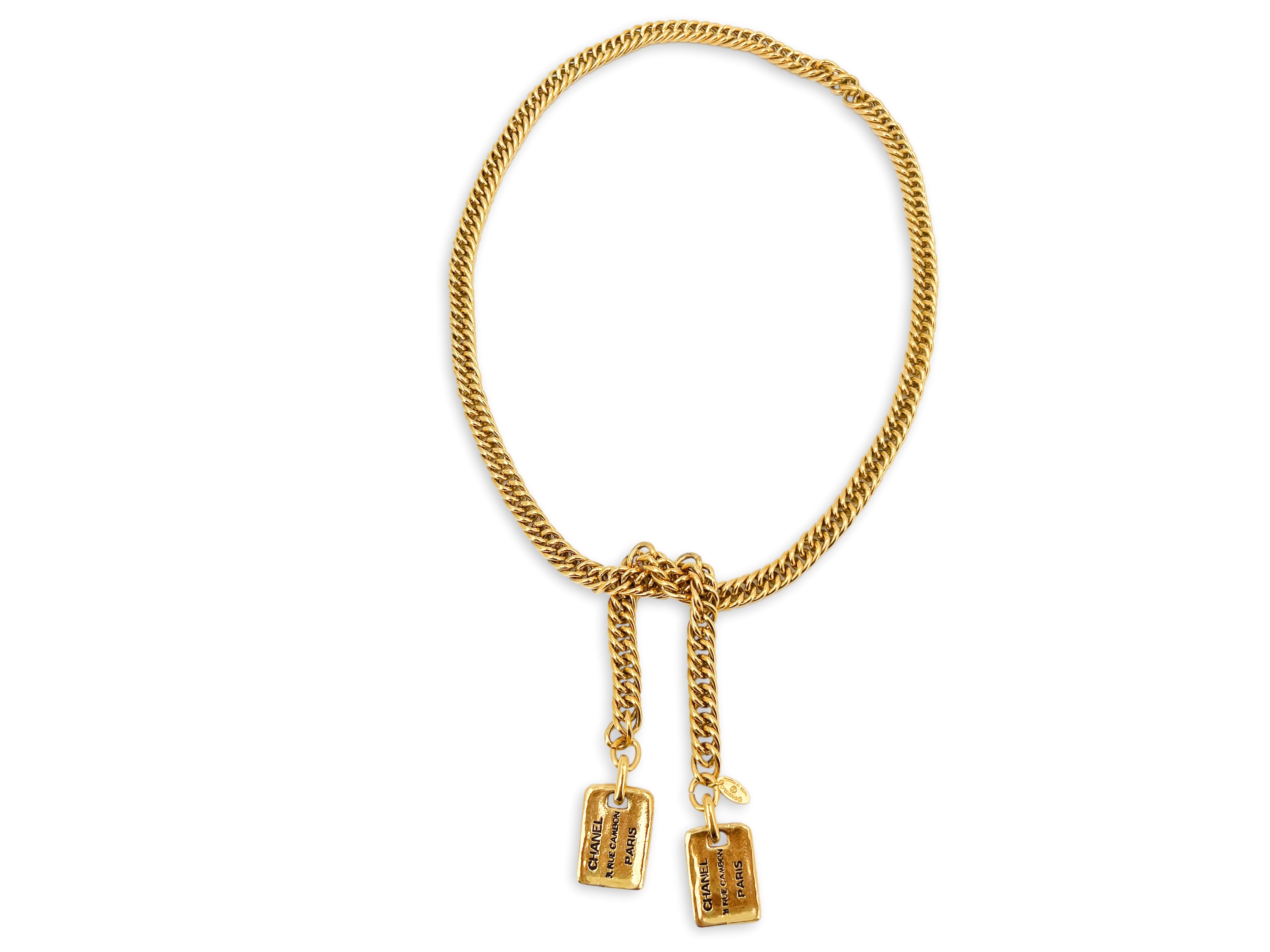 chanel pearl necklace gold - Gem