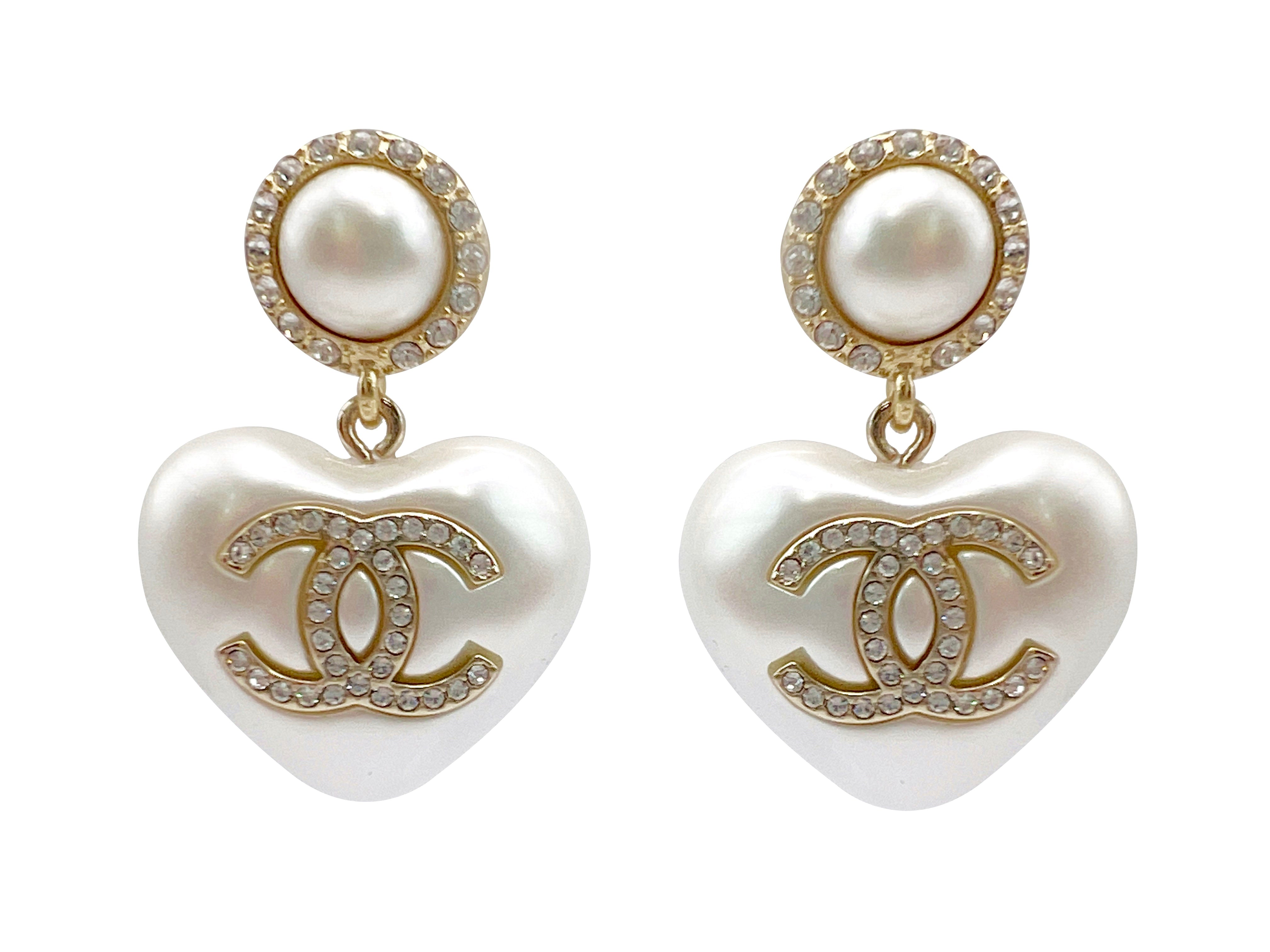 Best 25+ Deals for Pearl Crystal Chanel Earrings