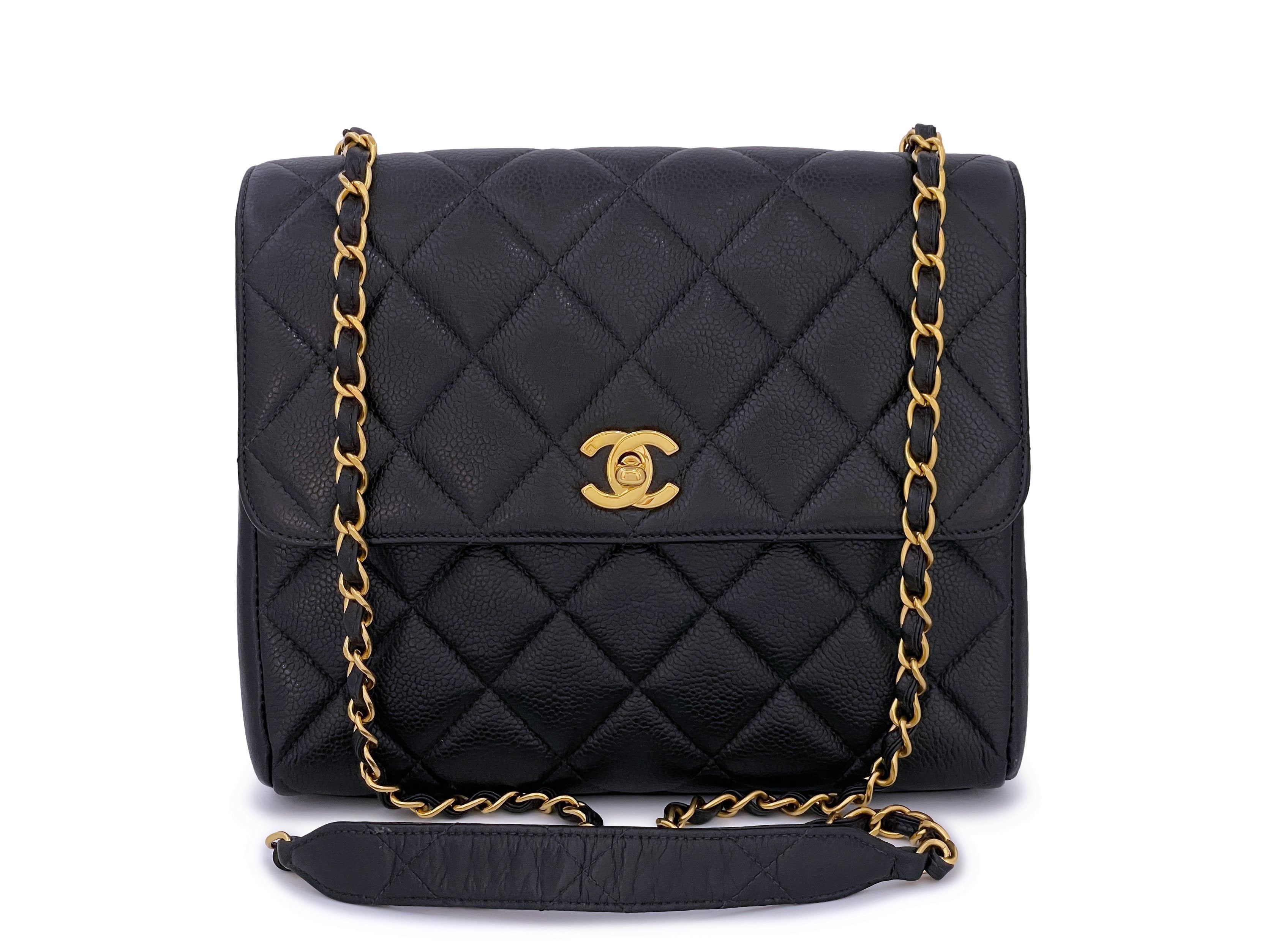 Chanel Excellent Vintage Tassel Box Quilted Metallic Bronze Crossbody