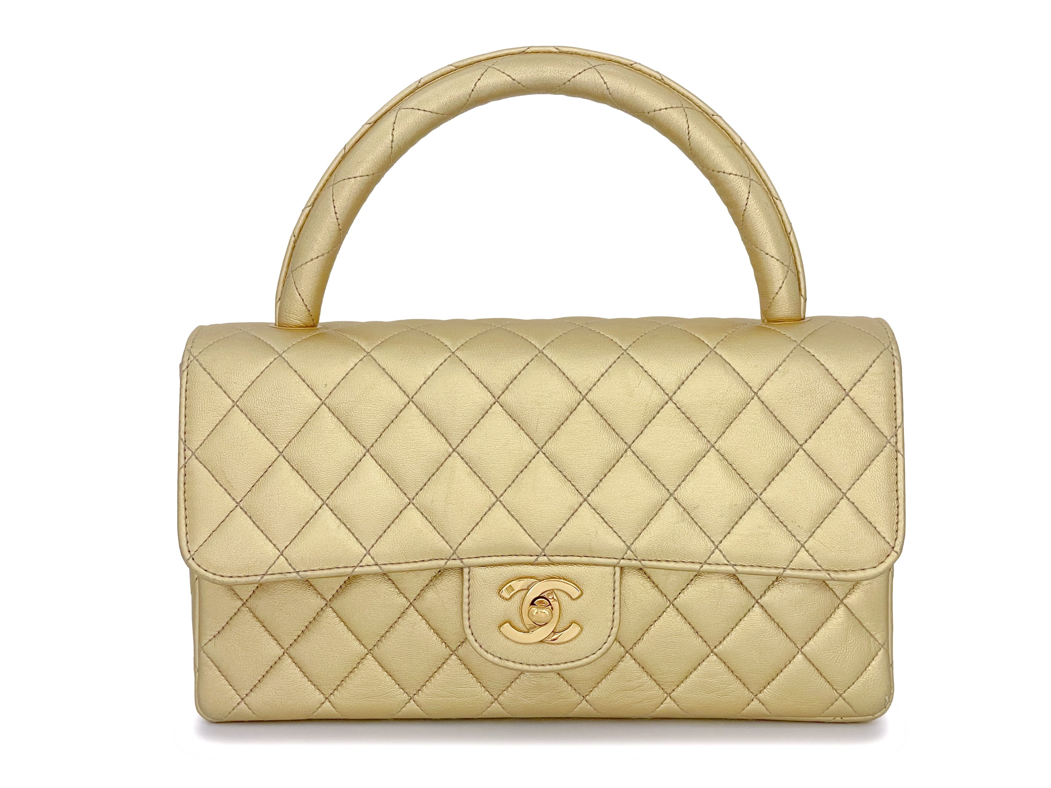 Chanel 1994 Vintage Gold Parent-Child Kelly Flap Bag 24k GHW – Boutique  Patina