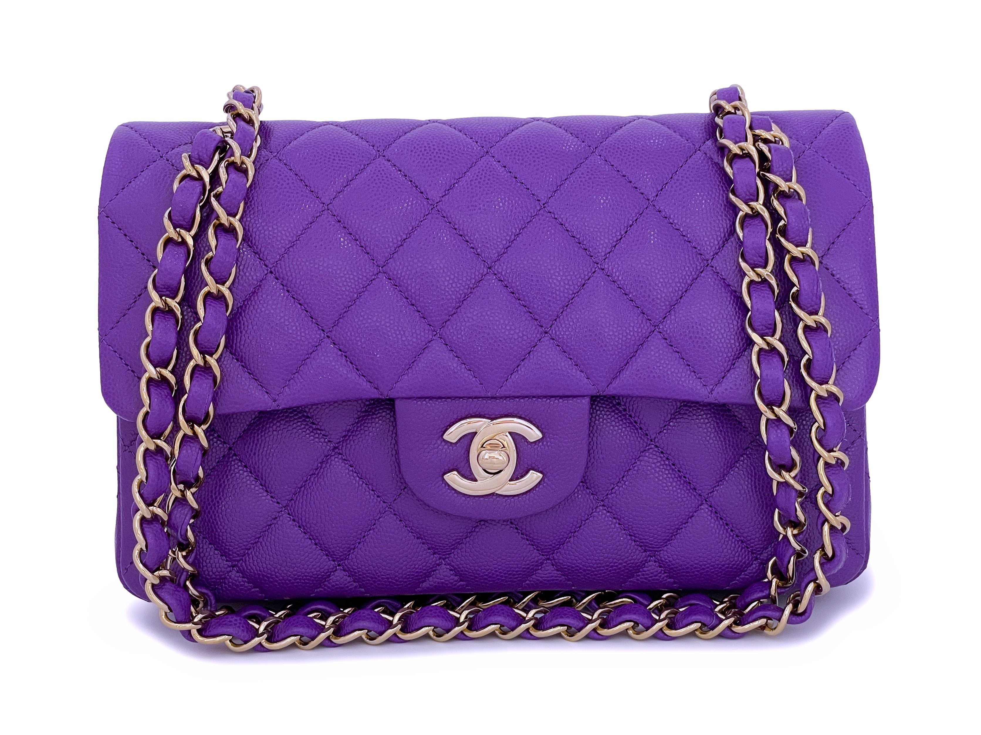 Buy Exclusive Chanel Blue Caviar Chevron Classic Flap Small Light Gold Hardware | Sale | REDELUXE