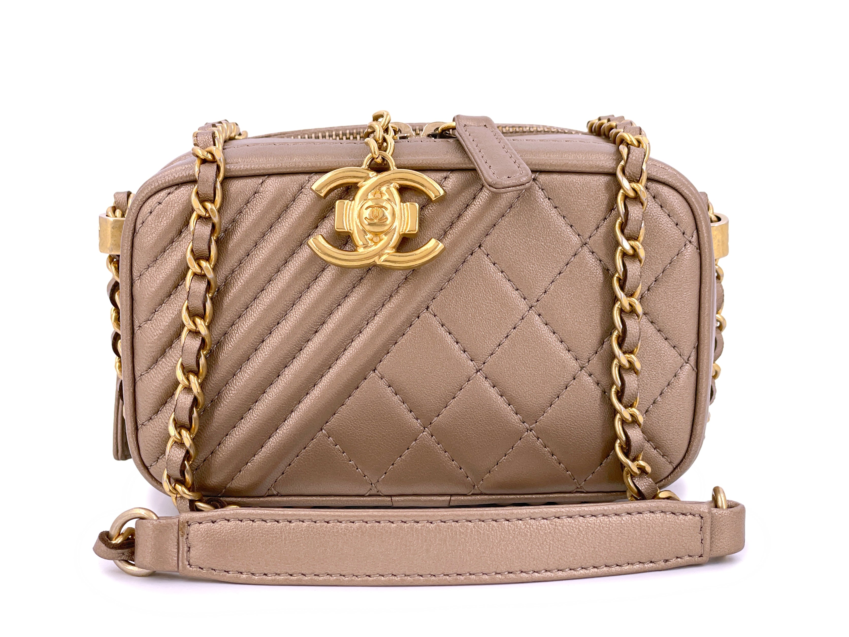 Chanel Round Circle Bag Purple Caviar Gold Hardware 20S – Coco Approved  Studio