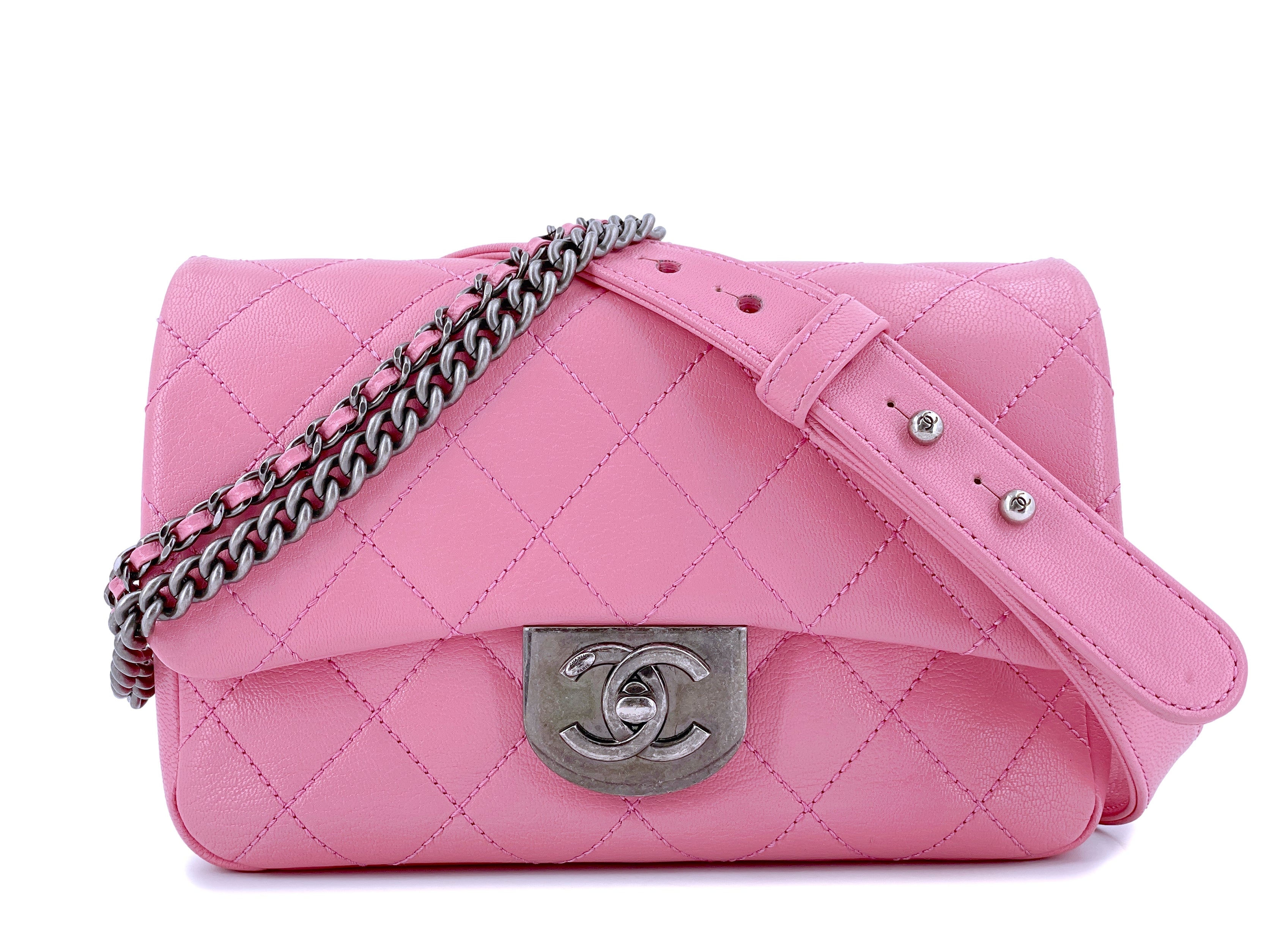 Chanel Lambskin Small Double Flap Pink - Luxury In Reach