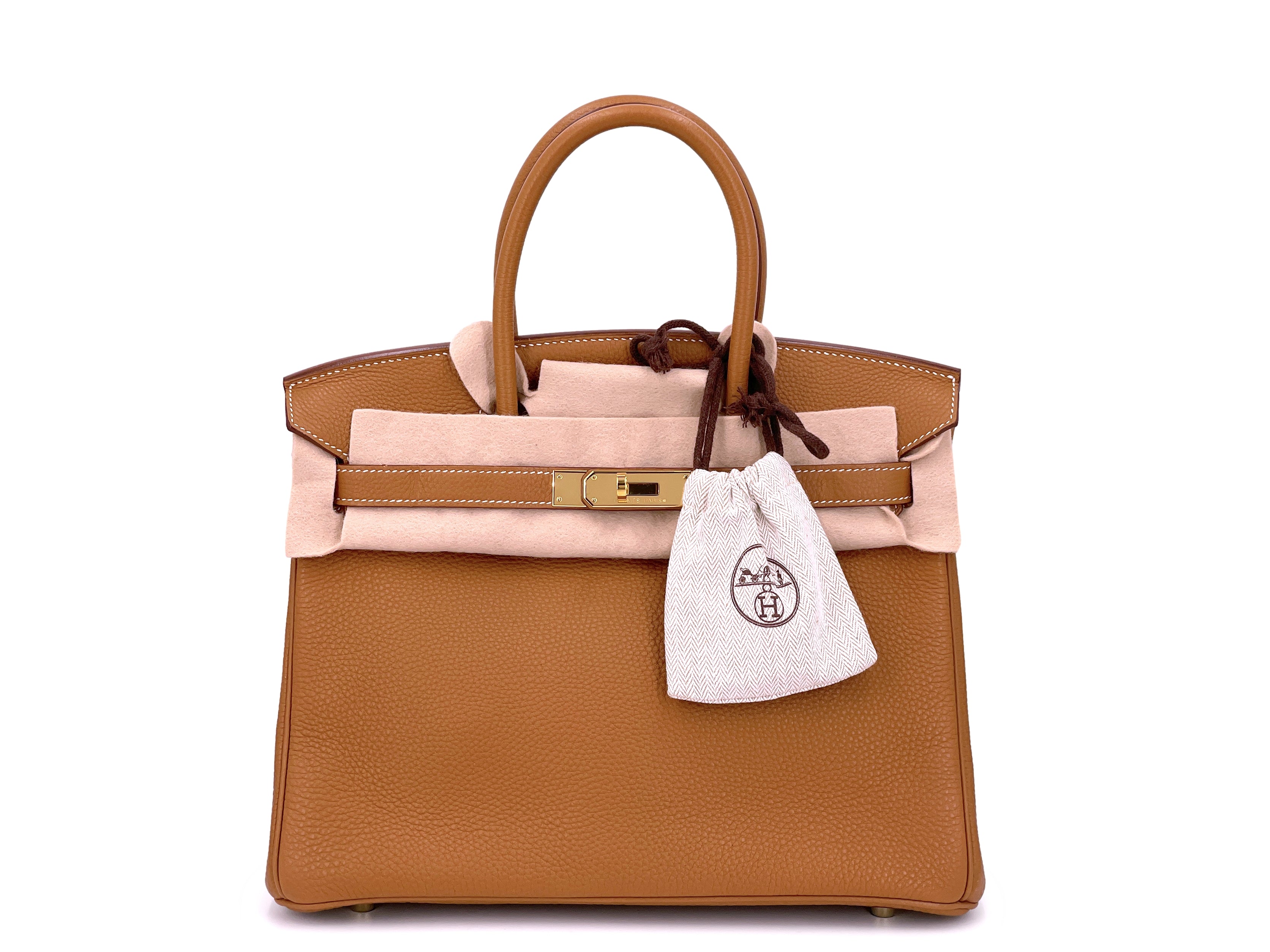 Hermes Birkin 30 Bag CC37 Gold Togo GHW