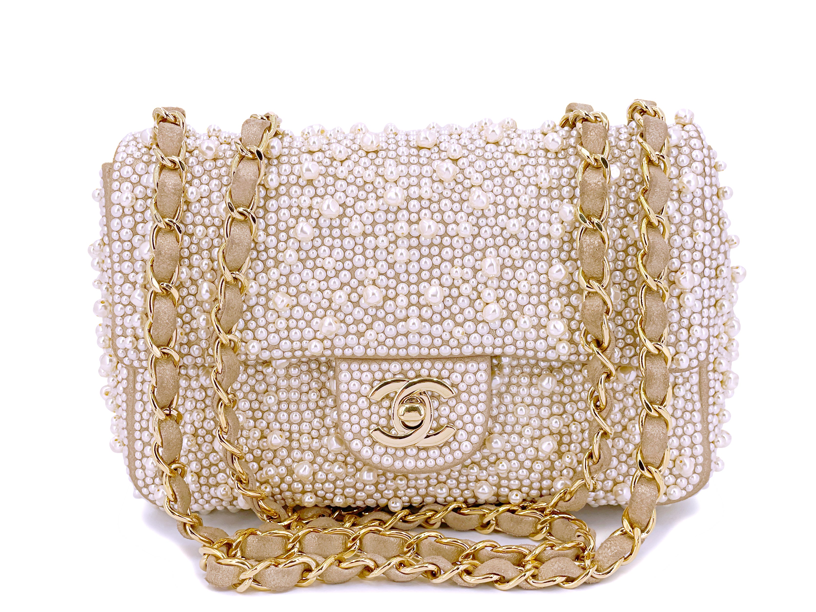 Chanel 17A Pearl Mini Flap Bag Paris-Cosmopolite Metiers D'Art ...