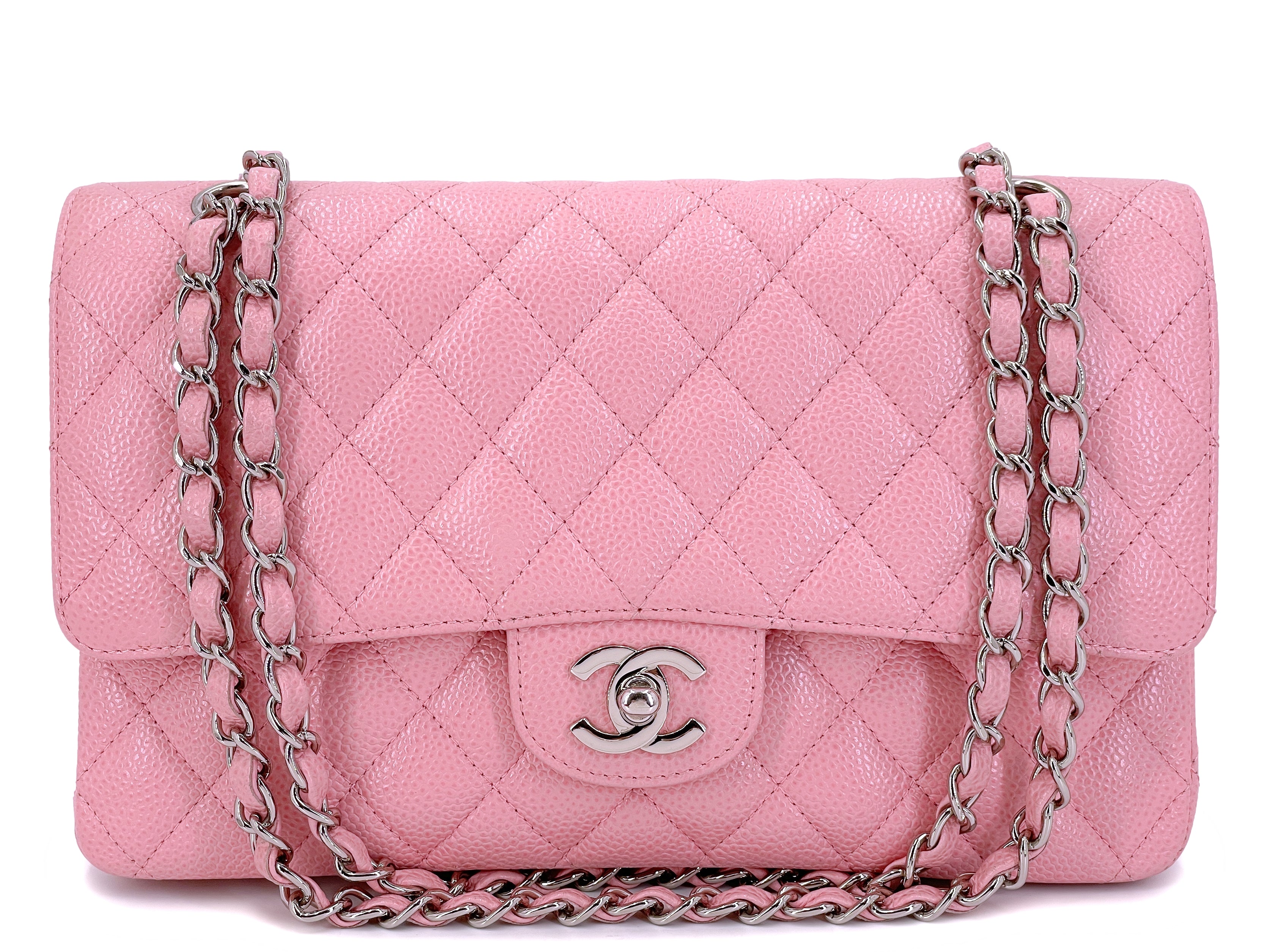 Chanel White Quilted Caviar Medium Double Flap Bag, Spring - Summer 2006 at  1stDibs