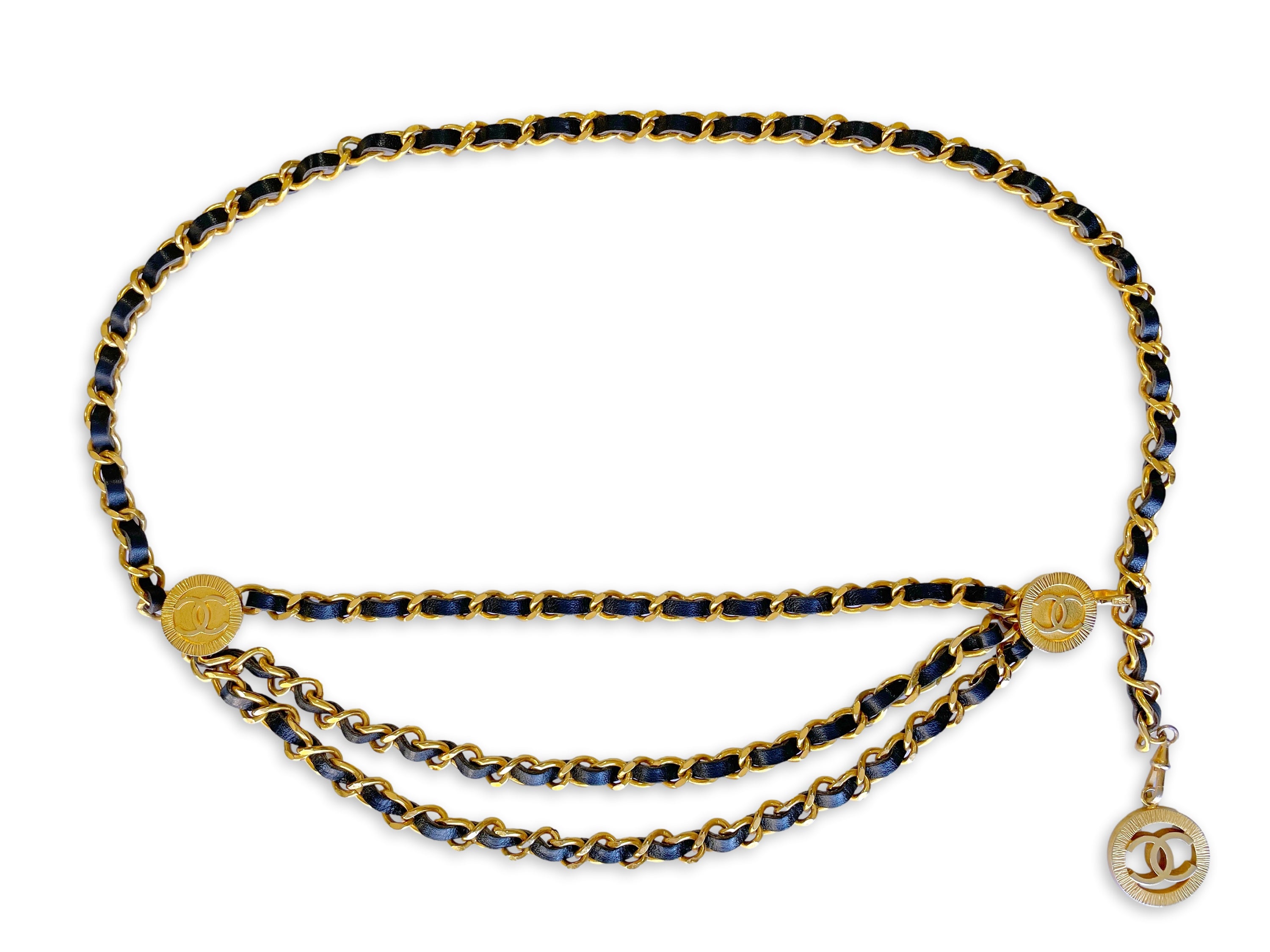Chanel 1984 Vintage Triple Chain Belt Necklace – Boutique Patina