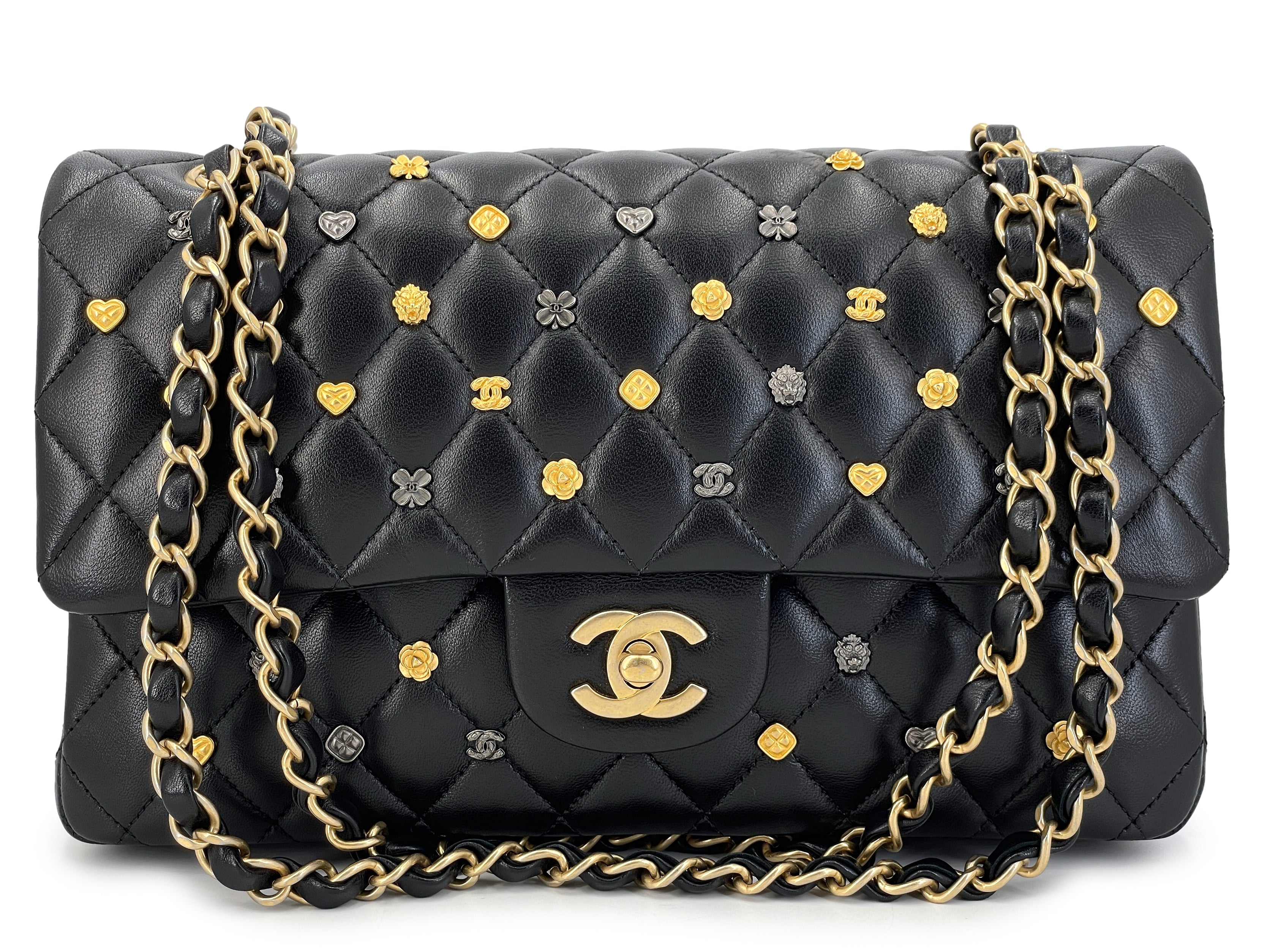 Image of Chanel Lucky Charms Bag 18K Black Heart Medium Classic Double Flap