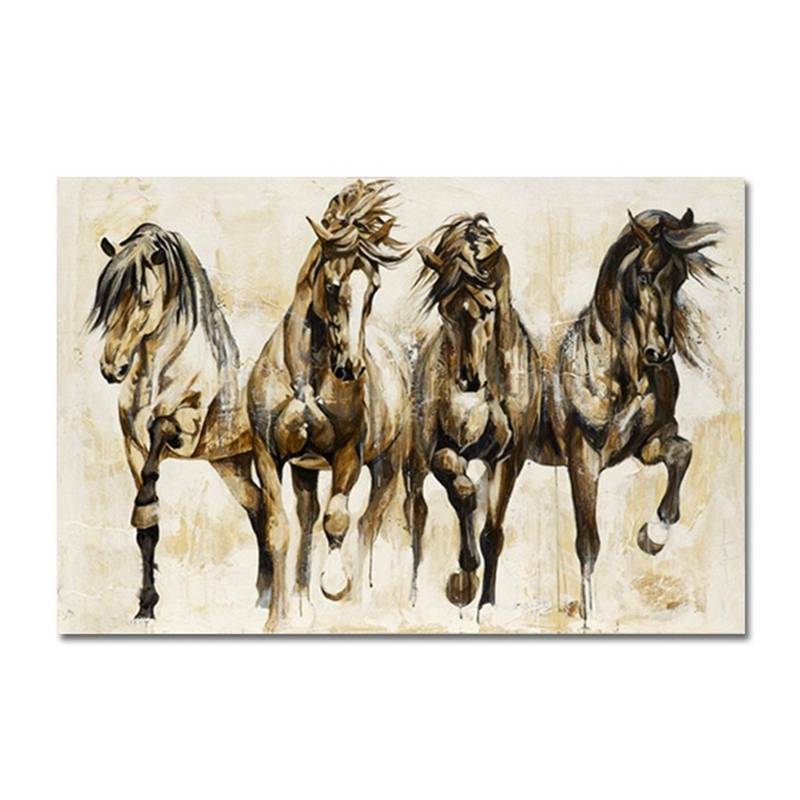 Art Running Horse Canvas Painting Picture
