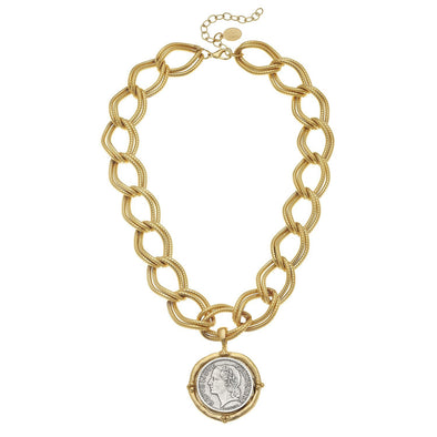 Answer Toggle Front Coin Necklace