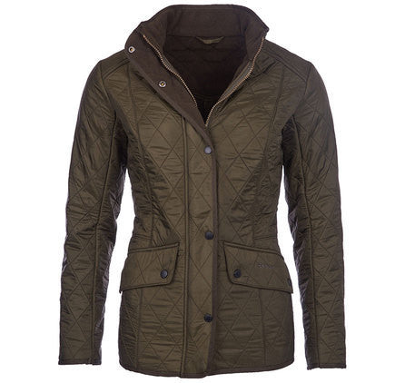 barbour cavalry polarquilt jacket olive