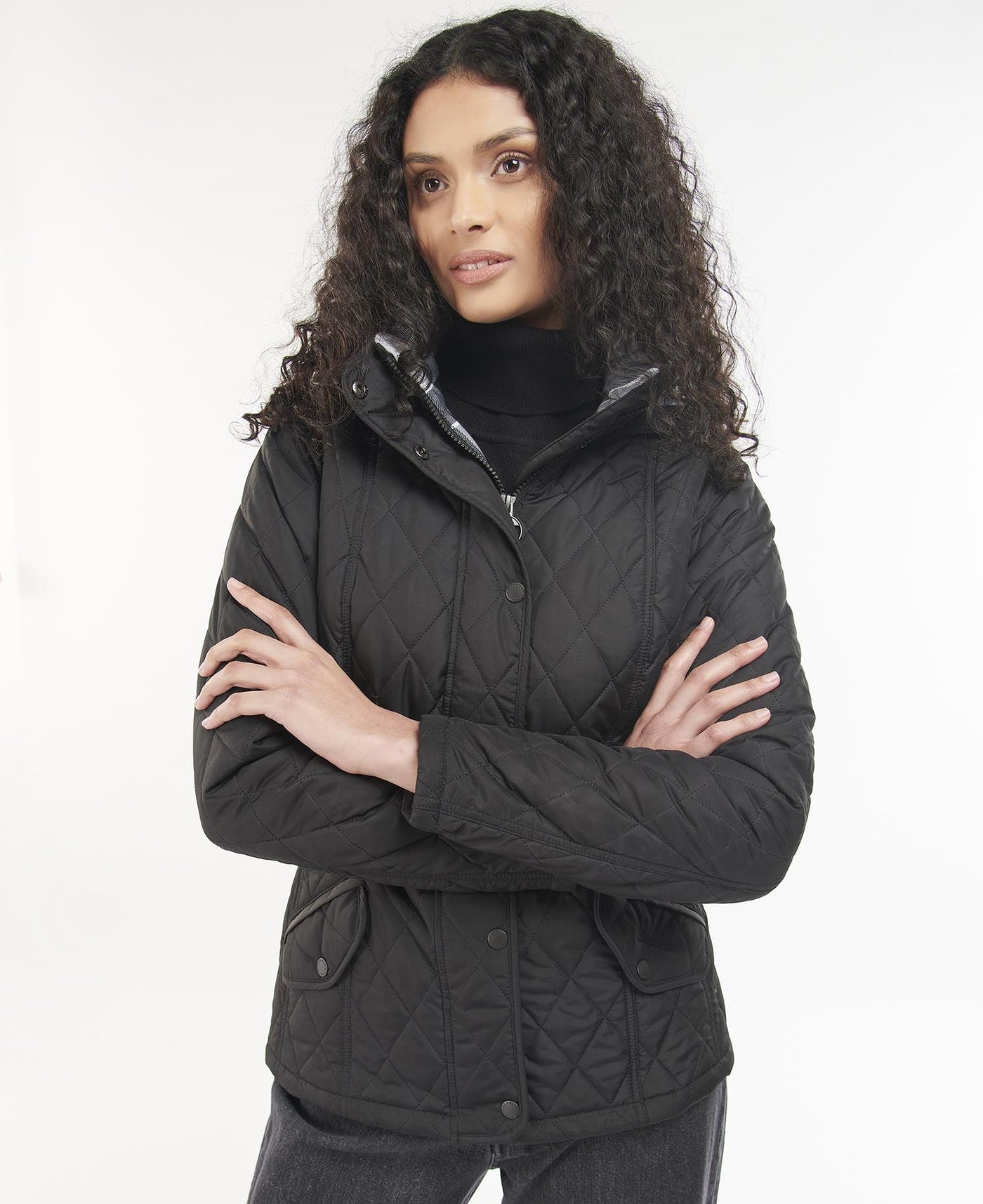 Barbour Millfire Quilted Jacket - Black Classic – THE LUCKY KNOT