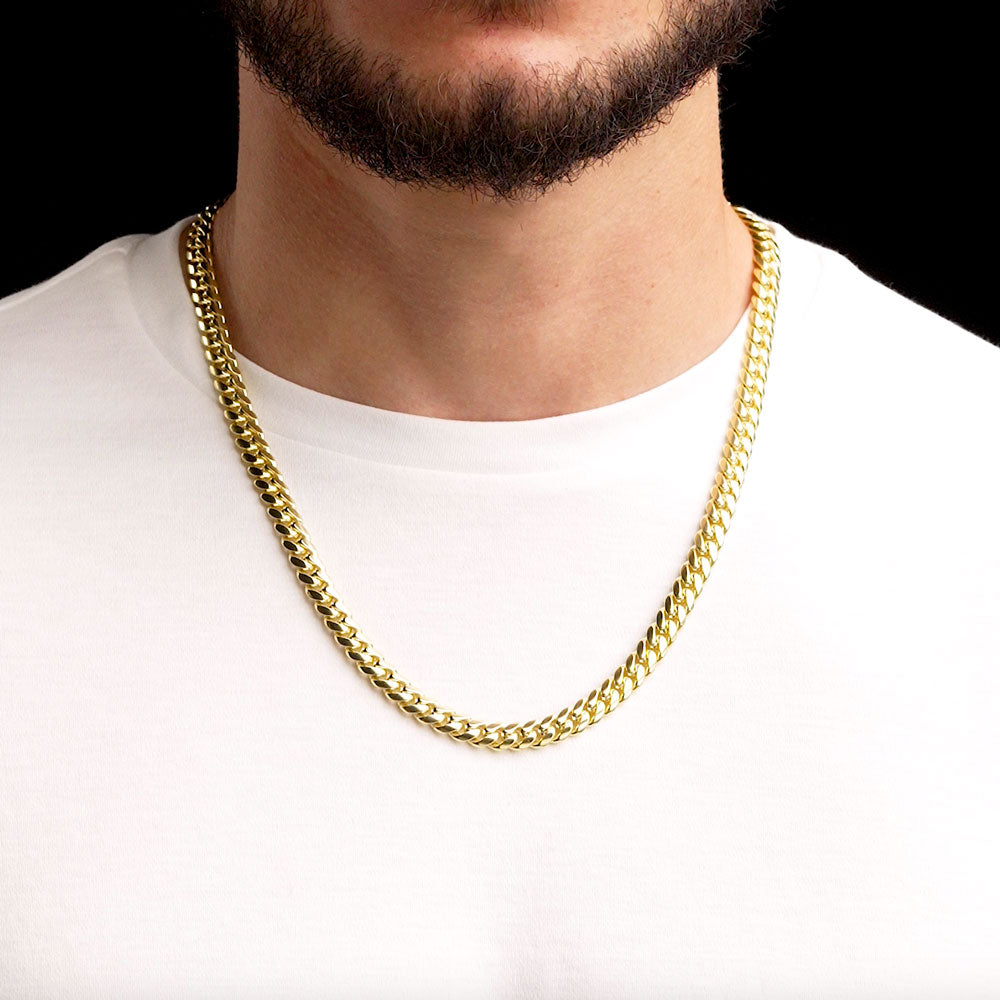 Solid Gold Cuban Link Chain 10k - 14k | The Gold Gods