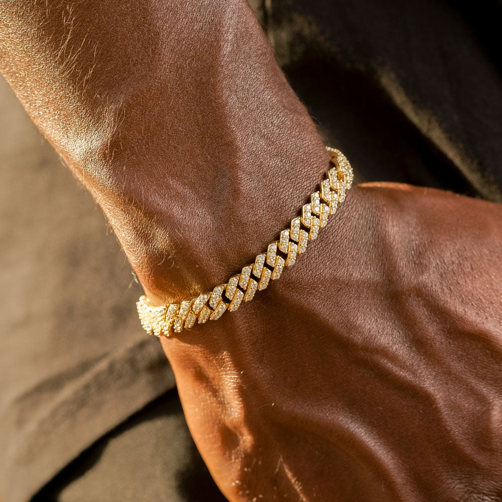 Women's Micro Diamond Gold Cross Necklace Pendant & Rope Gold Chain