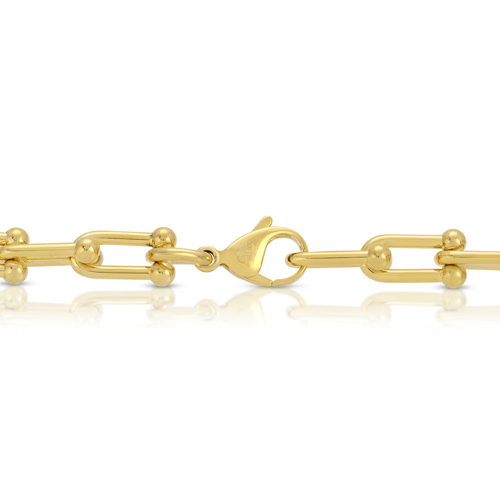 Solid Gold Figaro Link Chain | The Gold Gods