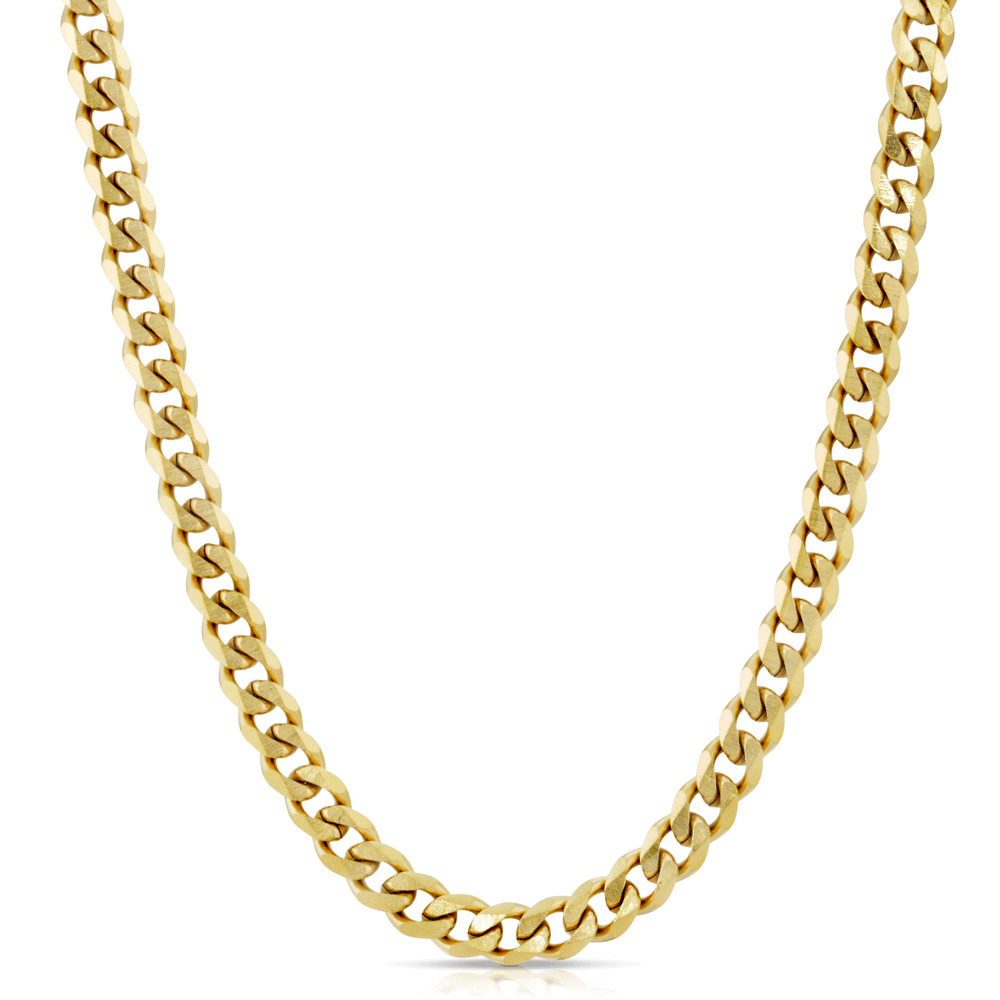 Micro Cuban Link Chain (4mm) | Gold 