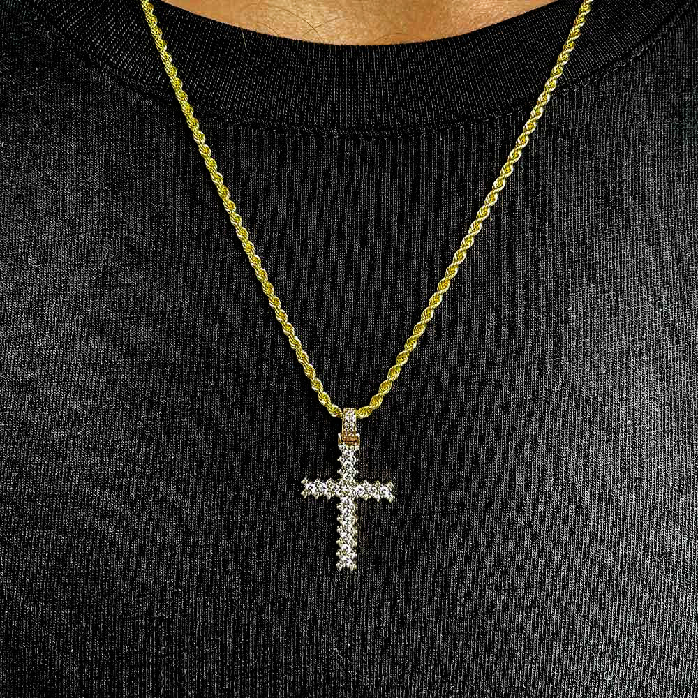 The Gold Gods Solid White Gold Rope Chain