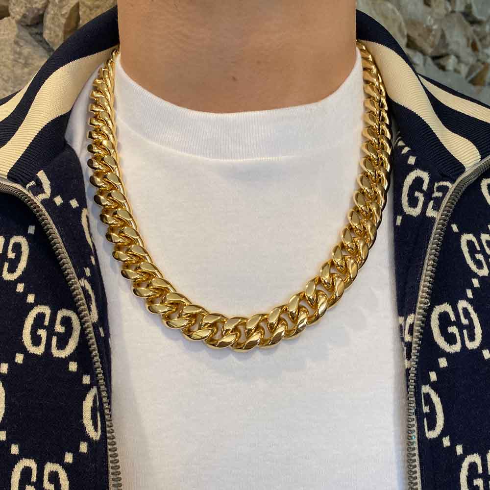 Solid Gold Cuban Link Chain 10K - 14K | The Gold Gods