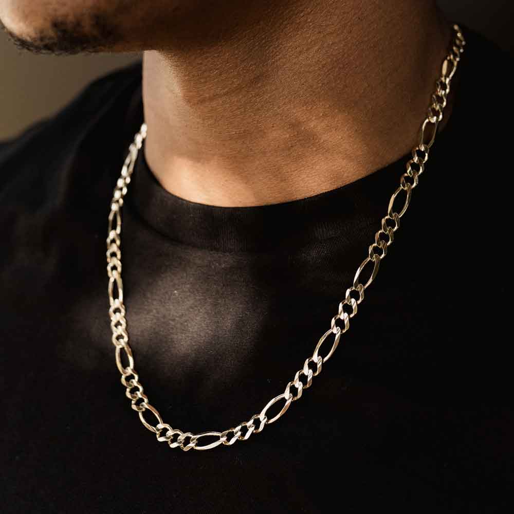 The Gold Gods Men's Micro Diamond Dog Tag Necklace