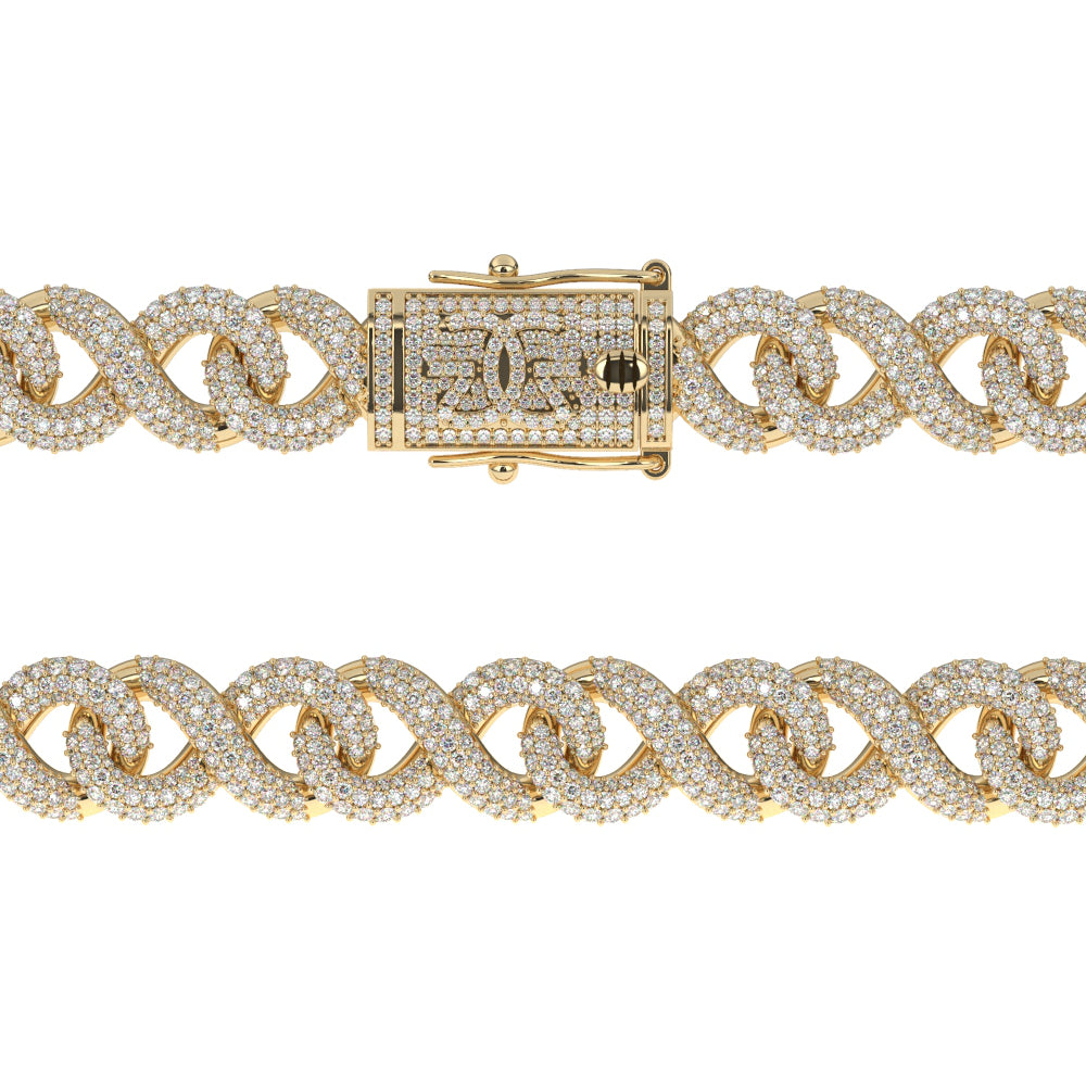 Diamond Infinity Link Chain | Gold Gods® Lifetime Warranty – The Gold Gods®