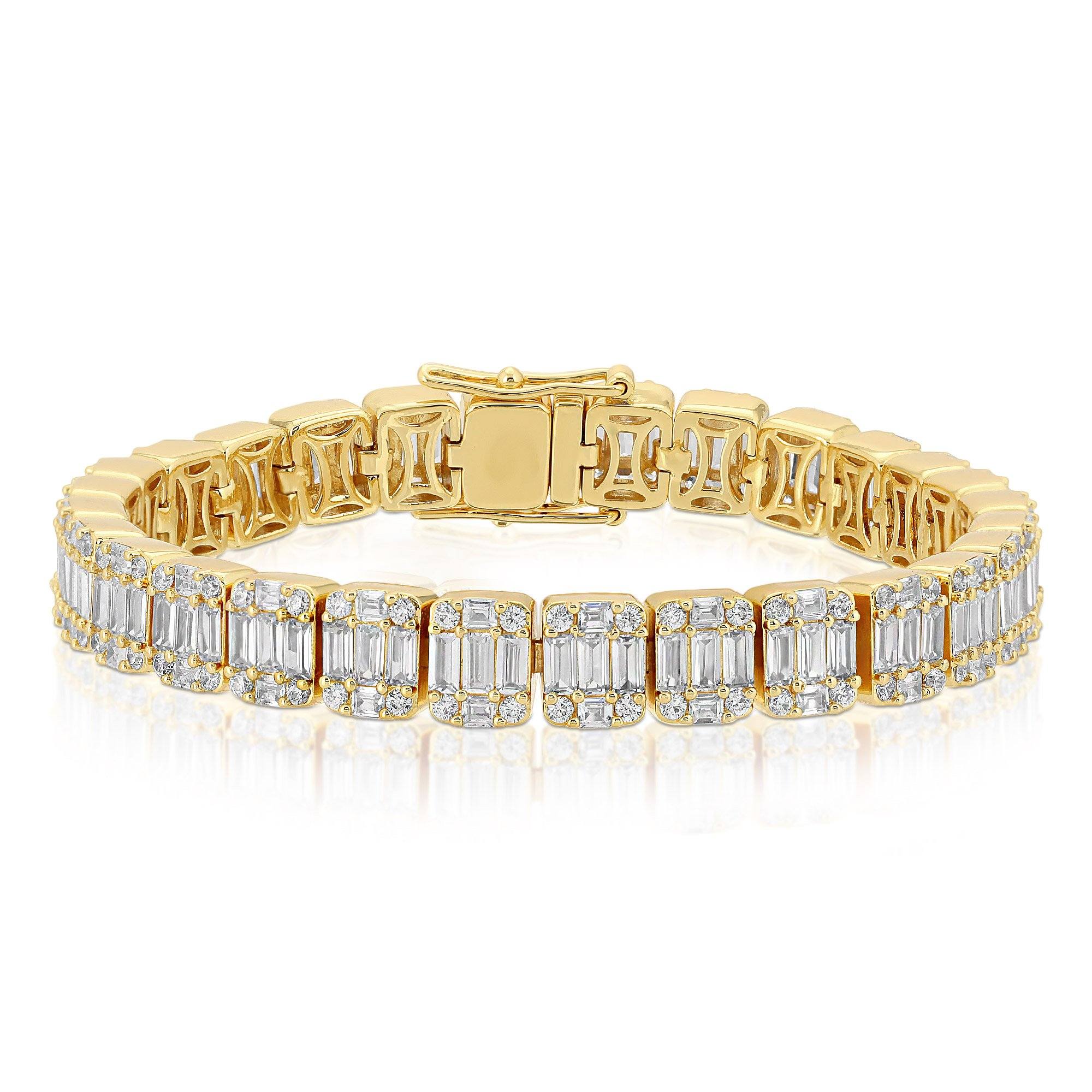 Diamond Baguette Tennis Bracelet - Lifetime Warranty + Free Shipping ...