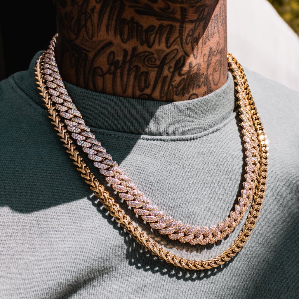 Diamond Cuban Link Choker Chain (12mm 